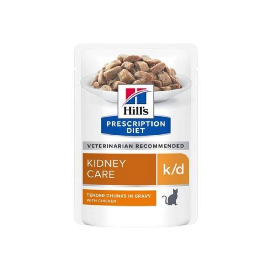 HILLS Diet Feline k/d KAPSIČKA Chicken 12x85 g